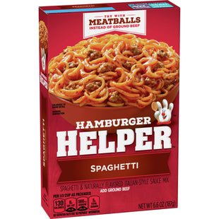 Hamburger Helper Spaghetti, Betty Crocker, Italian Style, Pasta 6.6 Ounce (Pack Of 4)