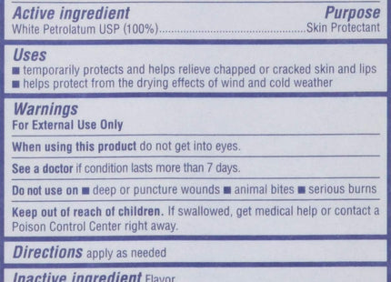 Vaseline Lip Therapy Advanced Healing, Skin Protectant, Advanced Formula, For Dry Lips Moisturiser, 0.35 Ounce (Pack Of 9)