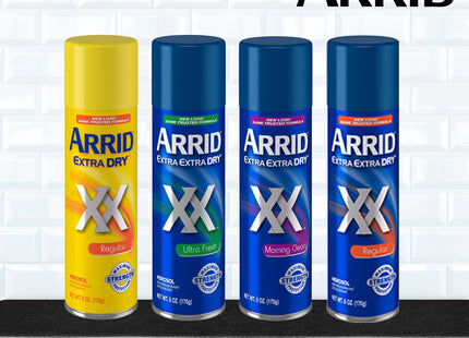 Arrid XX Extra Extra Dry, Antiperspirant Deodorant, Regular Aerosol Spray, 4 Ounce (Pack Of 7)