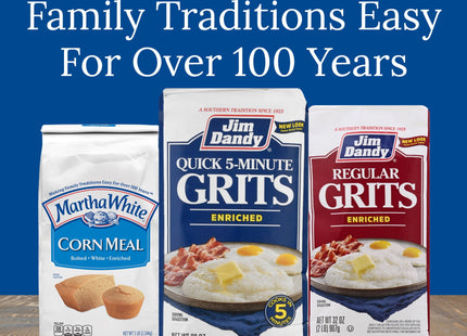 Jim Dandy A Taste Of The Old South, Quick 5-Minute, Enriched Quick Grits, 32 Ounce (Pack Of 2)