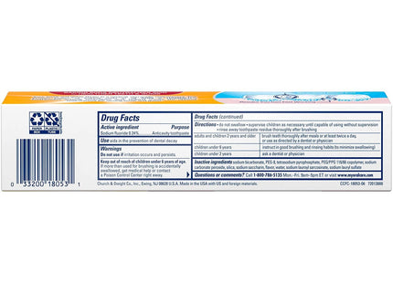 Arm & Hammer Complete Care, Stain Defense Fluoride Anticavity Toothpaste, 6 Ounce (Pack Of 12)