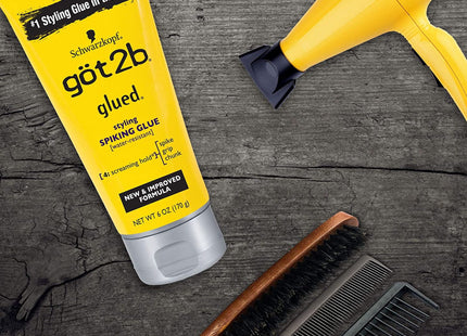 Got2b Original Glued Styling Spiking Hair Gel, Water Resistant, Travel Size, 1.25 Ounce (Pack Of 2)