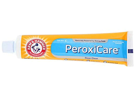 Arm & Hammer Baking Soda & Peroxide Toothpaste, Tartar Control, Deep Clean, Fresh Mint 6 Ounce (Pack Of 10)