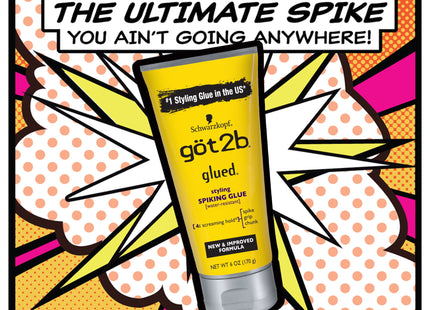 Got2b Original Glued Styling Spiking Hair Gel, Water Resistant, Travel Size, 1.25 Ounce (Pack Of 2)