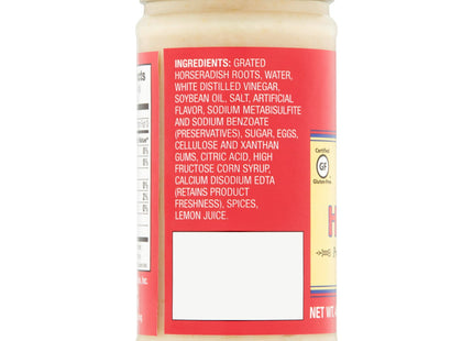 Beaver Extra Hot Horseradish Jar, fresh-grated horseradish roots, really spicy, 4 Ounce (Pack Of 1)