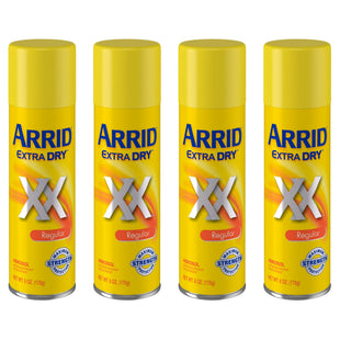 Arrid XX Extra Dry, Antiperspirant Deodorant, Regular, Aerosol Spray, 6 Ounce (Pack Of 4)