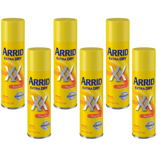 Arrid XX Extra Dry, Antiperspirant Deodorant, Regular, Aerosol Spray, 6 Ounce (Pack Of 6)