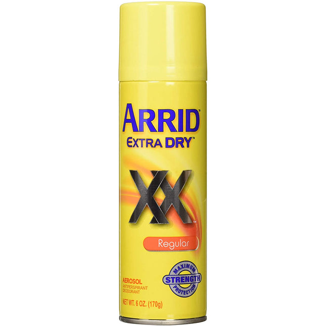 Arrid XX Extra Dry, Antiperspirant Deodorant, Regular, Aerosol Spray, 6 Ounce (Pack Of 1)