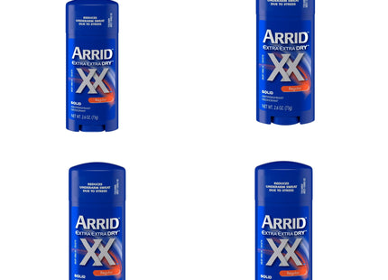 Arrid XX Extra Extra Dry, Maximum Strength, Antiperspirant Deodorant Stick, Solid Regular, 2.6 Ounce (Pack Of 4)