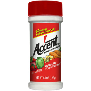 Accent All Natural Wakes Up Food Flavor Enhancer, Seasonings Kosher, 4.5 Ounce (Pack Of 4)