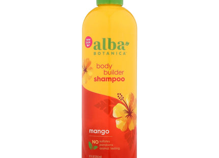 Alba Botanica Body Builder, Mango Natural Hawaiian, Hair Wash, Mango Moisturizing, Shampoo, 12 Ounce (Pack Of 6)