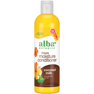 Alba Botanica More Moisture Conditioner Coconut Milk, Hawaiian Extra-Rich Hair Conditioner, 12 Fl Ounce (Pack Of 12)