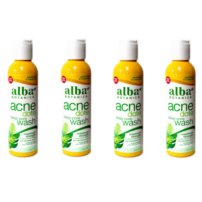 Alba Botanica Acnedote Acnedote  Maximum Strength Deep Clean Astringent 6 Ounce (Pack Of 4)