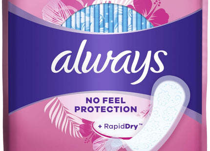 Always Incredibly, Thin Daily Panty  Liners, Regular, Unscented 20 Count (Pack Of 1)