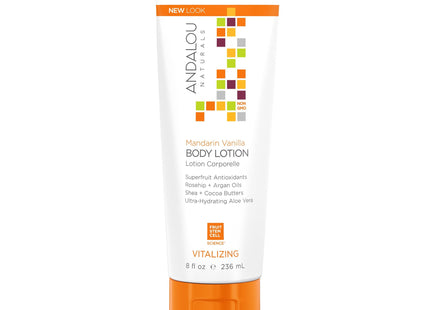 Andalou Naturals Mandarin Vanilla Vitalizing Body Lotion, 8 Ounce (Pack Of 6)