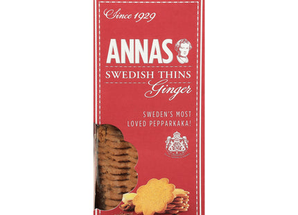 Anna's Ginger Thins All Natural Swedish Cookies 5.25 Ounce (Pack Of 24)