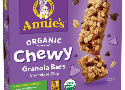 Annie's Homegrown Organic Chewy Granola Bars, Chocolate Chip, 6 Bars, 5.34 oz (Pack Of 1)