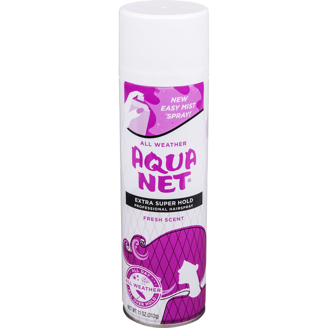 Aqua Net Professional Aerosol Hair Spray, Extra Super Hold, Scented 11.0 Ounce (Pack Of 11)