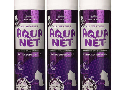 Aqua Net Extra Super Hold Professional Hair-Spray, Unscented ,Aerosol, 11 Ounce (Pack Of 2)