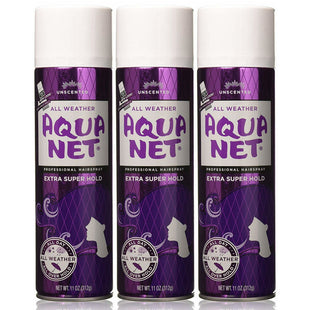 Aqua Net Extra Super Hold Professional Hair-Spray, Unscented ,Aerosol, 11 Ounce (Pack Of 3)