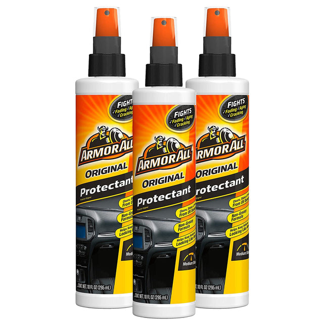 Armor All Interior Car Cleaner Spray Bottle, Protectant Cleaning Pump Sprayer, 10 FL OZ (Pack Of 3)