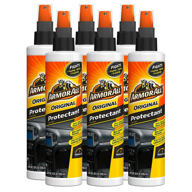 Armor All Interior Car Cleaner Spray Bottle, Protectant Cleaning Pump Sprayer, 10 FL OZ (Pack Of 6)