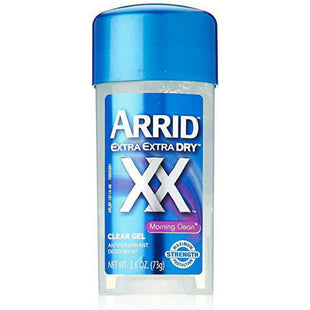 Arrid XX Extra Extra Dry Clear Gel, Antiperspirant Deodorant, Morning Clean, 2.6 Ounce (Pack Of 2)