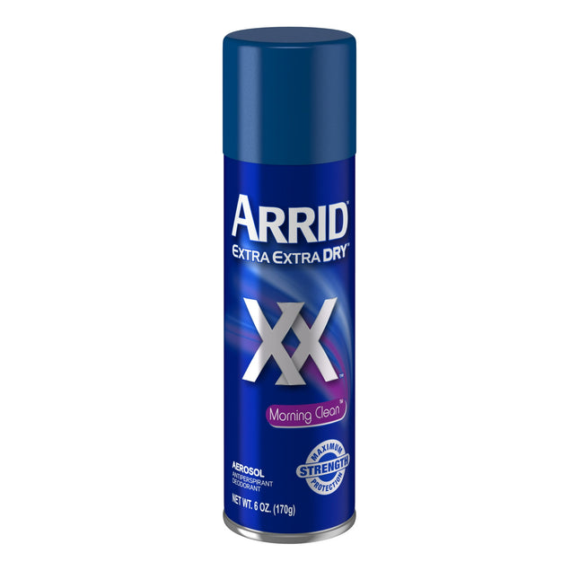 Arrid XX Extra Dry Antiperspirant & Deodorant, Morning Clean, Aerosol Can Spray, 6 Ounce (Pack Of 1)