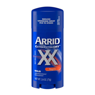 Arrid XX Extra Extra Dry, Maximum Strength, Antiperspirant Deodorant Stick, Solid Regular, 2.6 Ounce (Pack Of 12)