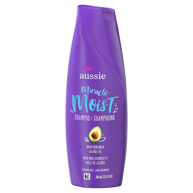 Aussie For Dry Hair, Paraben Free Miracle Moist Shampoo, With Avocado & Jojoba Oil, 12.1 Fluid Ounce (Pack Of 1)