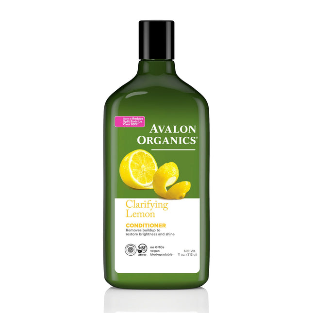 Avalon Organics Natural Hawaiian Clarifying Conditioner, Lemon, Removes Buildup to Restore Brightness and Shine, 11 Fluid Ounces (Pack Of 1)