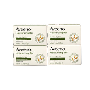 Aveeno Gentle Naturals Moisturizing Facial Cleansing Bar for Dry Skin, Fragrance Free, 3.5 Ounce (Pack Of 4)