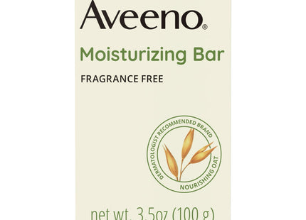 Aveeno Gentle Naturals Moisturizing Facial Cleansing Bar for Dry Skin, Fragrance Free, 3.5 Ounce (Pack Of 9)