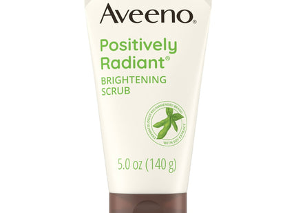 Aveeno Positively Radiant Brightening & Exfoliating Face Scrub Face Wash 5 Oz (Pack Of 4)