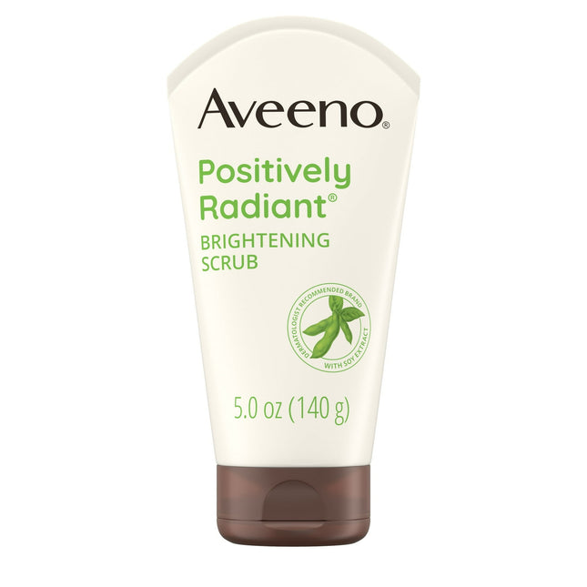 Aveeno Positively Radiant Brightening & Exfoliating Face Scrub Face Wash 5 Oz (Pack Of 6)