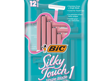 BIC Lady Shaver Women's Disposable Razor, Sensitive Skin, Single Blade, Shaving Bikini Area, 12 Count (Pack Of 4)