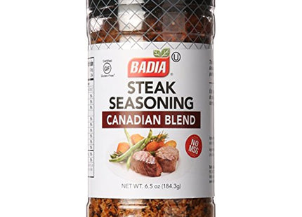 Badia Ready-to-use steak seasoning, Canadian Blend, No Artificial Flavors, 6.5 Ounce (Pack Of 6)