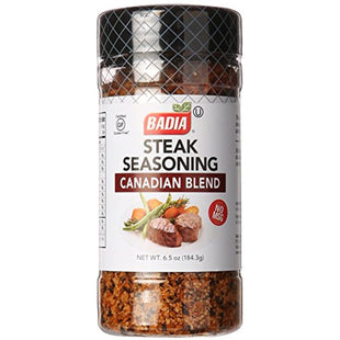 Badia Ready-to-use steak seasoning, Canadian Blend, No Artificial Flavors, 6.5 Ounce (Pack Of 12)