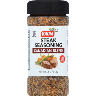 Badia Ready-to-use steak seasoning, Canadian Blend, No Artificial Flavors, 6.5 Ounce (Pack Of 6)