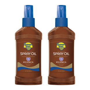 Banana Boat Protective Broad Spectrum SPF 15 Tanning Spray Oil Sunscreen, 8 Ounce (Pack Of 2)