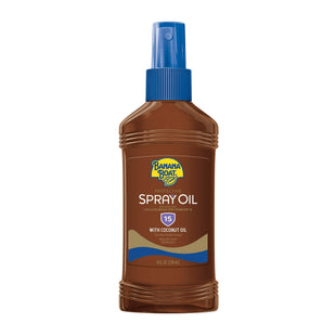 Banana Boat Protective Broad Spectrum SPF 15 Tanning Spray Oil Sunscreen, 8 Ounce (Pack Of 12)