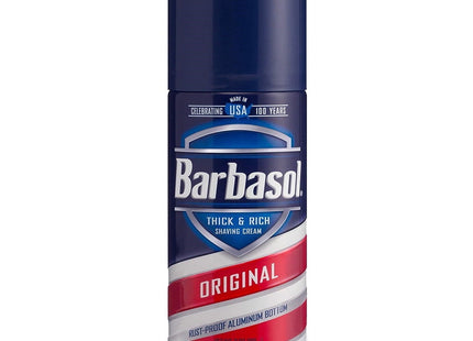 Barbasol Original Thick & Rich Shaving Cream  Rust-Proof Aluminum Bottom  7 oz