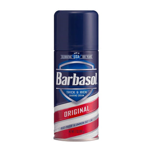 Barbasol Original Thick & Rich Shaving Cream  Rust-Proof Aluminum Bottom  7 oz