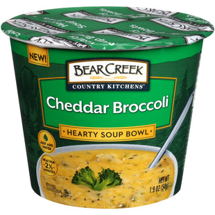 Bear Creek Country Kitchens Cheddar Broccoli Soup Bowl 1.9 Ounce (Pack Of 12)