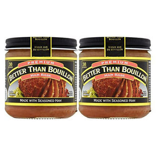 Better Than Bouillon Premium Ham Base, Made with Seasoned Ham 8 Ounce Jar (Pack Of 2)