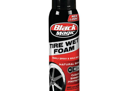 Black Magic 800002220 Tire Wet Foam, Tire Shine, Specially Formulated Thick Tire Spray 18 Ounce (Pack Of 24)