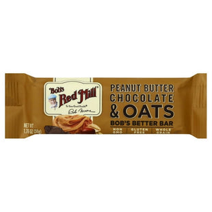 Bob's Red Mill Peanut Butter, Whole Grain, Chocolate & Oats Bob's bar Single bar, 1.76 Ounce (Pack Of 36)