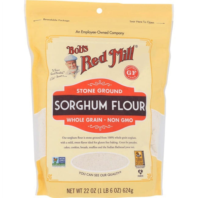 Bob's Red Mill Gluten Free,  whole grain, Stone Ground, Sweet White Sorghum Flour, 22 Ounce (Pack Of 1)