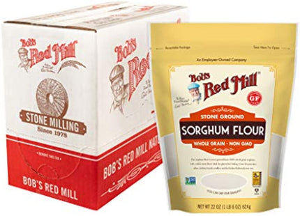 Bob's Red Mill Gluten Free,  whole grain, Stone Ground, Sweet White Sorghum Flour, 22 Ounce (Pack Of 2)