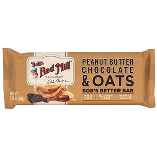 Bob's Red Mill Peanut Butter, Whole Grain, Chocolate & Oats Bob's bar Single bar, 1.76 Ounce (Pack Of 1)